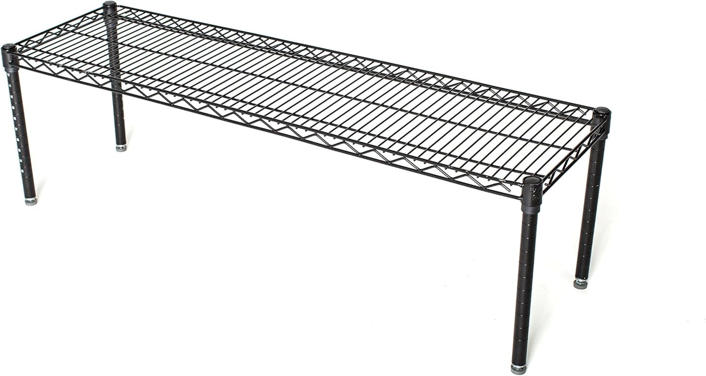 Omega Products Corporation 14" Deep x 60" Wide x 14" High Black Stationary Dunnage Rack