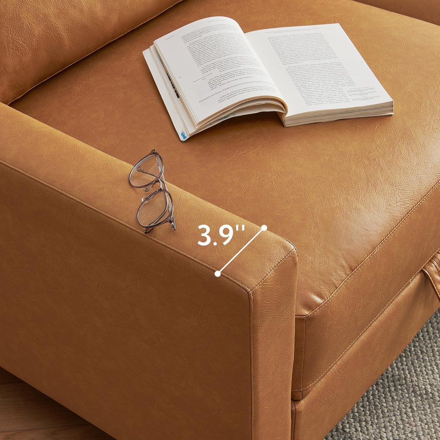 Faux Leather Modular Sofa, Module A