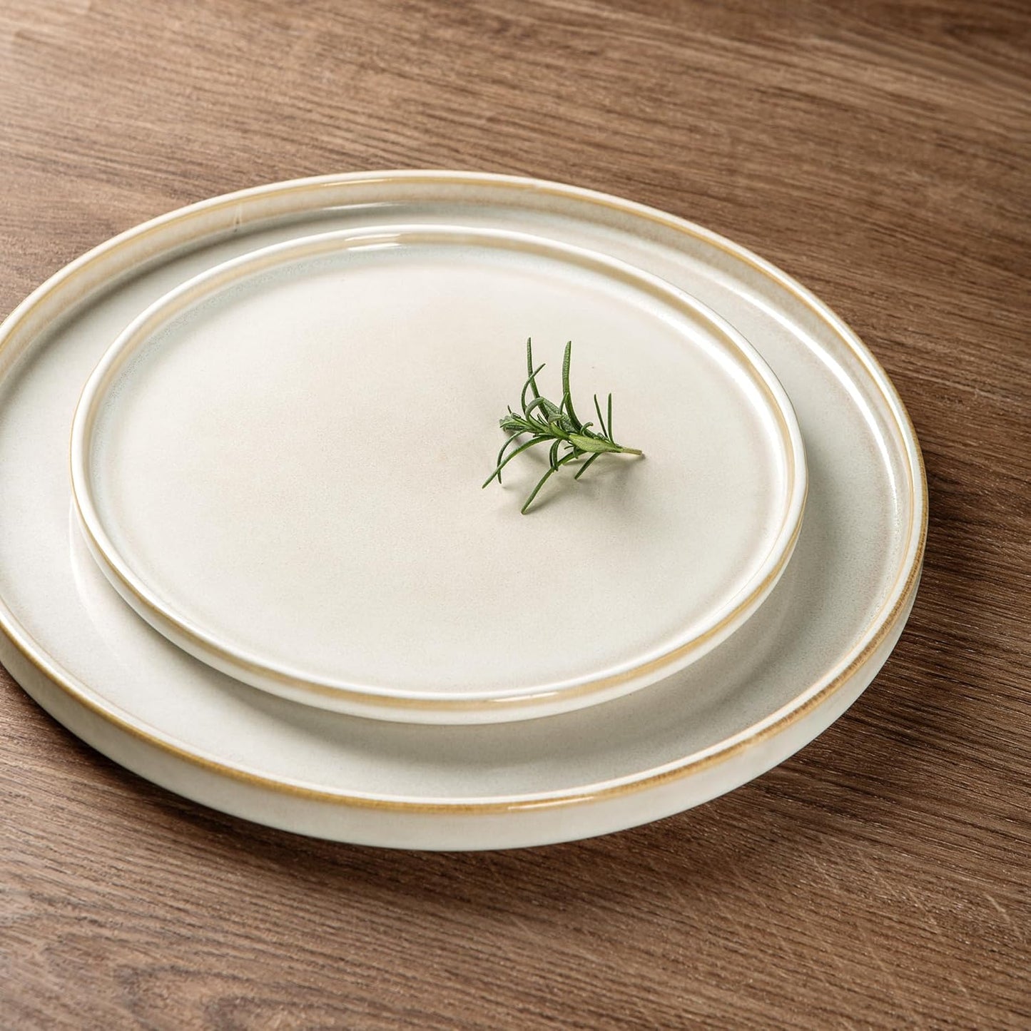 AmorArc Ceramic Dinnerware Sets, Handmade Reactive Glaze Stoneware Plates and Bowls Sets,Highly Chip and Crack Resistant | Dishwasher & Microwave Safe Dishes Set, Service for 4 (12pc)