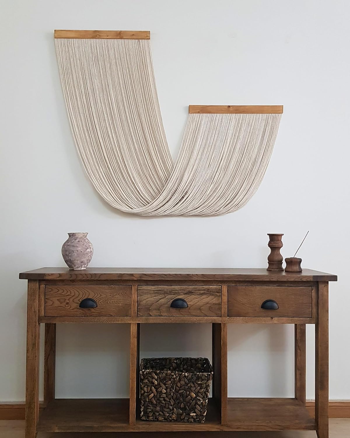 Knots & Beyond Macrame Wall Hanging Large, Boho Wall Tapestry, Bohemian Wall Decor, Fiber Wall Art