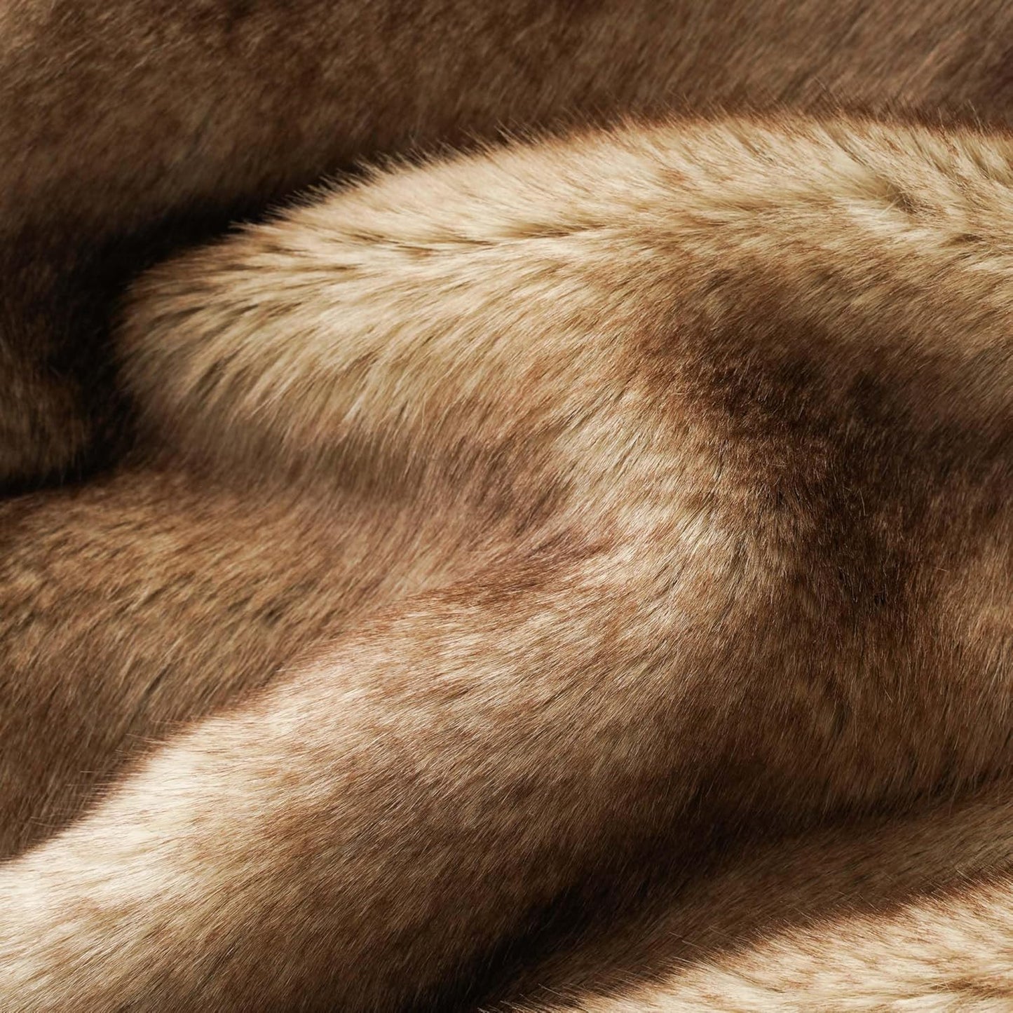 BATTILO HOME Luxury Ochre Faux Fur Throw Blanket, Soft Cozy Mink Fur Blanket for Couch, Sofa, Bed, Plush Warm Fuzzy Fall Fur Throw and Blankets for Home Decor, 50"x60"