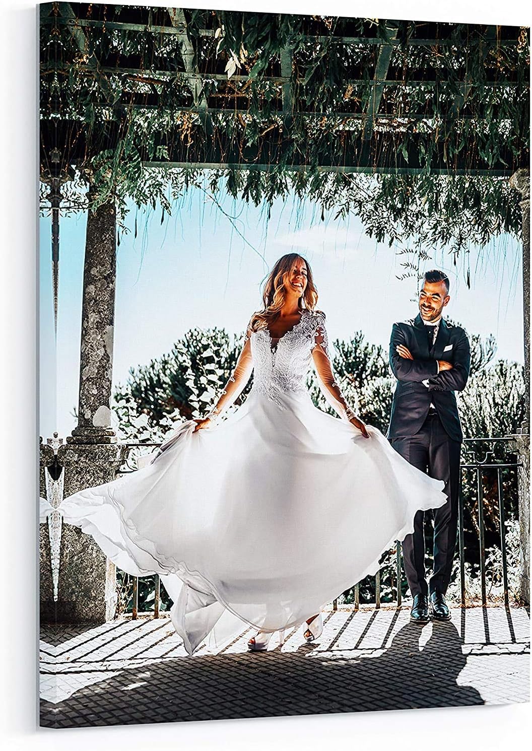 Personalized Custom Canvas Prints: Photo On Canvas (Framed Canvas, 8x8) Transform Your Photos into Stunning Framed Wall Art Digitally Printed Photo To Canvas Ideal for Home Decor, Gifts Keepsakes.