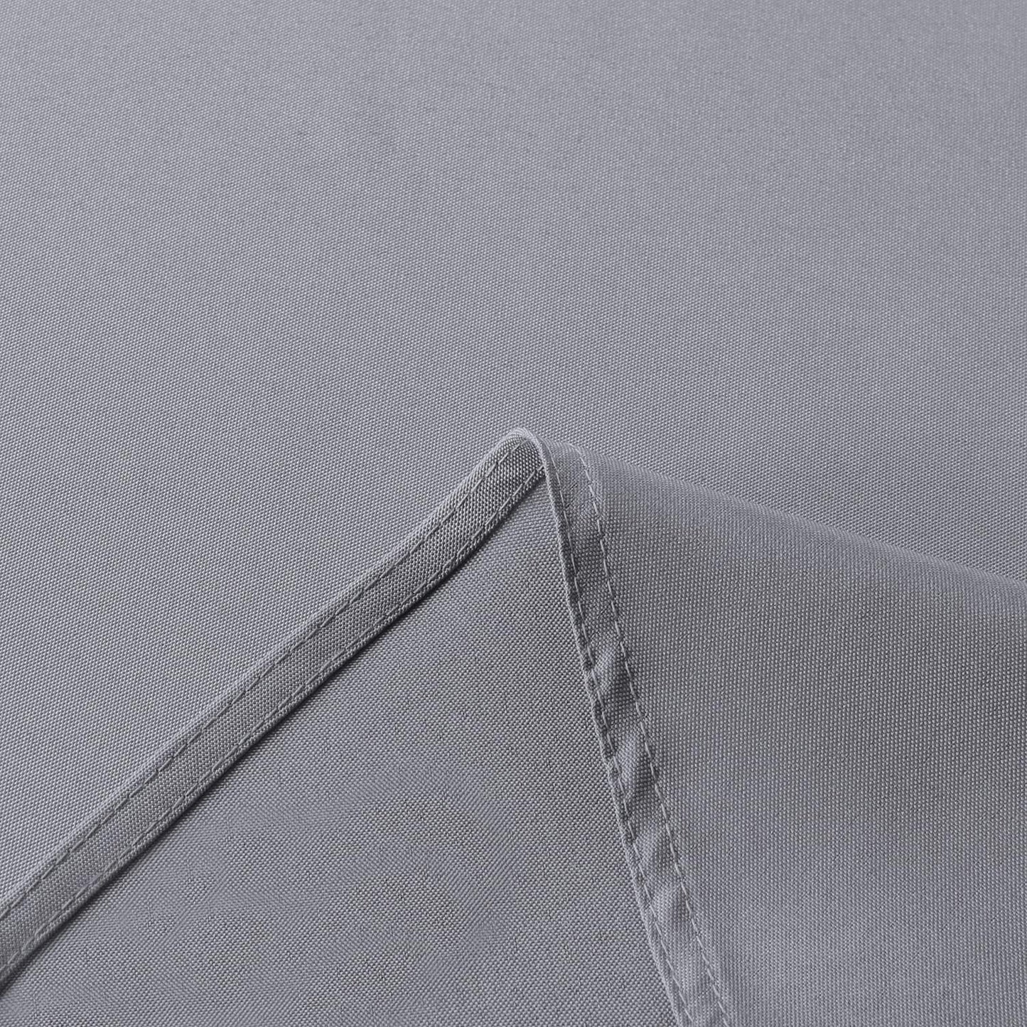 sancua Rectangle Tablecloth - 90 x 156 Inch - Water Resistant Spill Proof Washable Polyester Table Cloth, Decorative Fabric Table Cover for Dining Tables, Buffet Parties and Camping, Light Grey