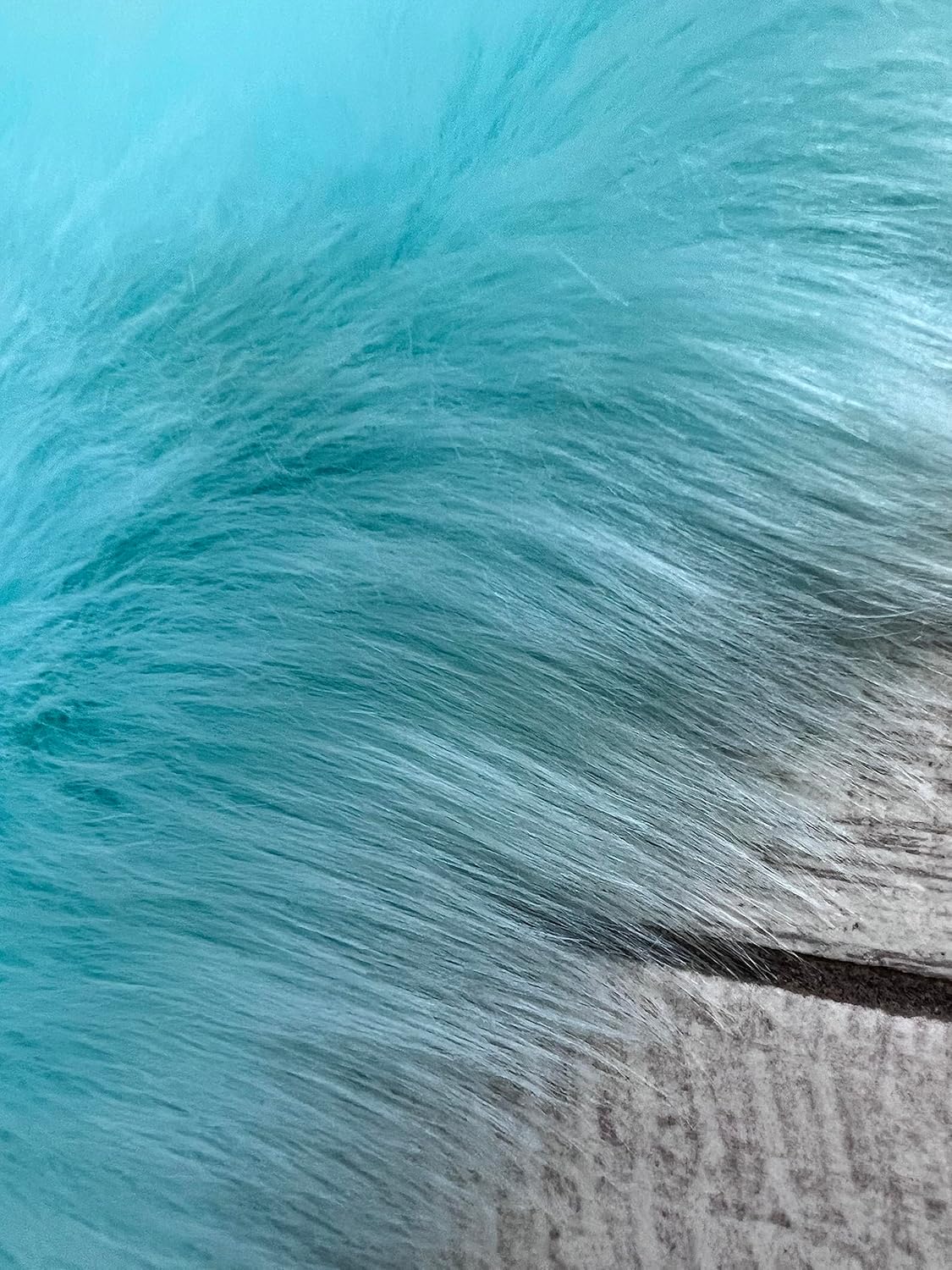 LAMBZY Faux Sheepskin Super Soft Hypoallergenic Free Shape Silky Shag Rug, Luxury Shaggy Plush Carpet for Bedrooms Living Kids Room Sofa Rugs (Blue, Octo 8 Pelts 6'x8')