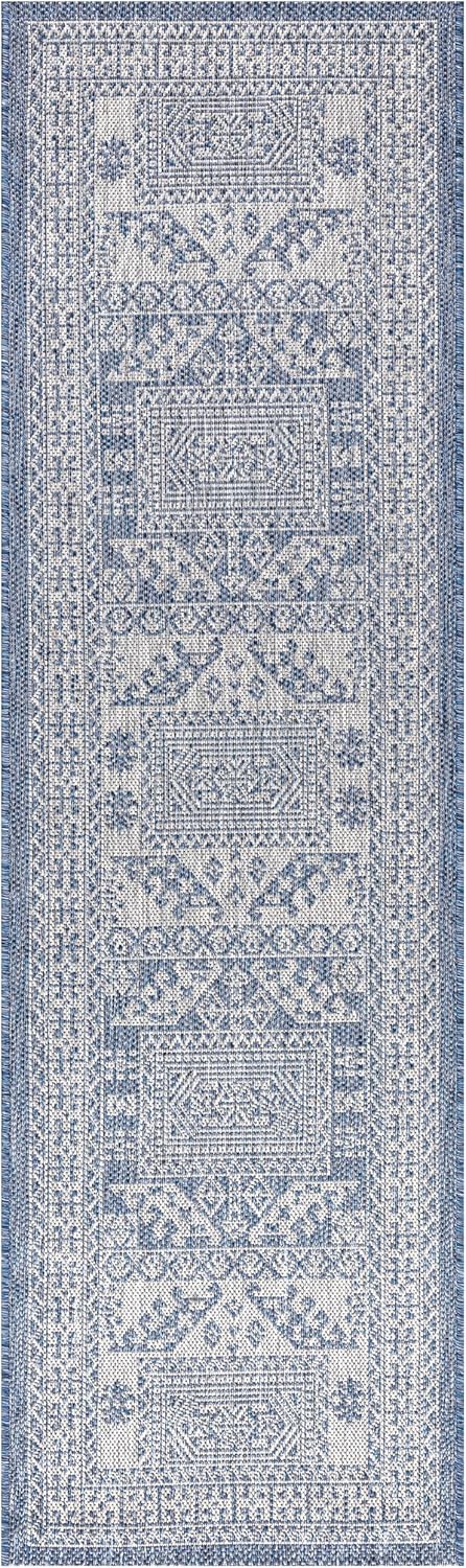 Keen Home Design Terrace Outdoor Runner Rug - 2x12 Washable Indoor/Outdoor Rug for Patio, Kitchen, Balcony, Beach, Garden, Deck and Porch, Size: 2'2"x11'10"