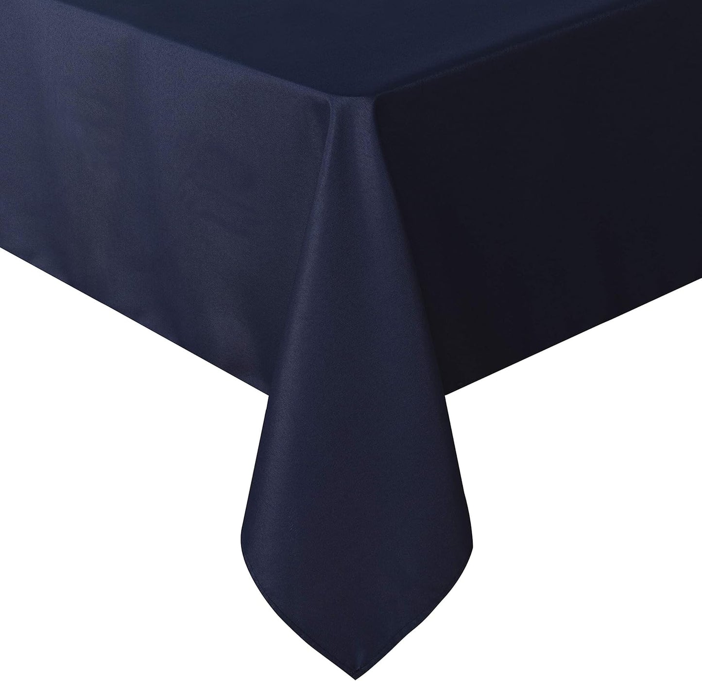 sancua Square Tablecloth - 54 x 54 Inch - Stain and Wrinkle Resistant Washable Polyester Table Cloth, Decorative Fabric Table Cover for Dining Tables, Buffet Parties and Camping, Navy