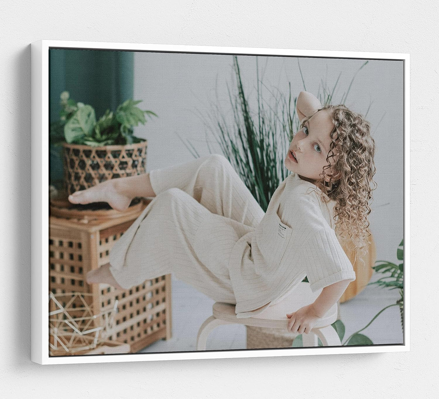 Personalized Custom Canvas Prints: Photo On Canvas (White, 24X24) Transform Your Photos into Stunning Framed Wall Art Digitally Printed Photo To Canvas Ideal for Home Decor, Gifts Keepsakes.