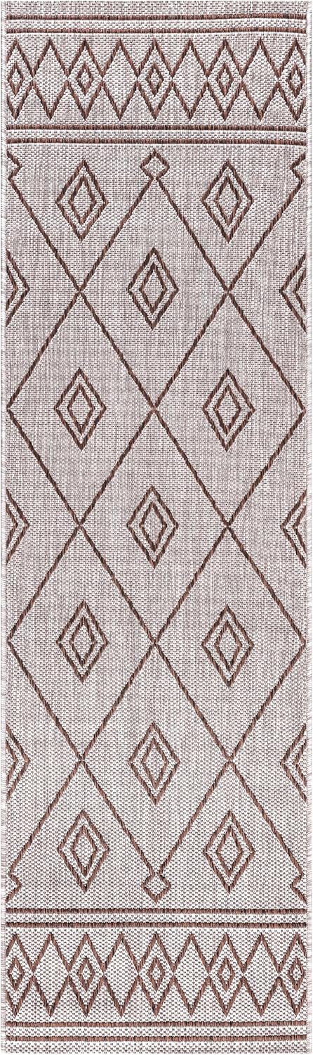 Keen Home Design Terrace Outdoor Runner Rug - 2x6 Washable Indoor/Outdoor Rug for Patio, Kitchen, Balcony, Beach, Garden, Deck and Porch, Size: 2'2"x5'7"