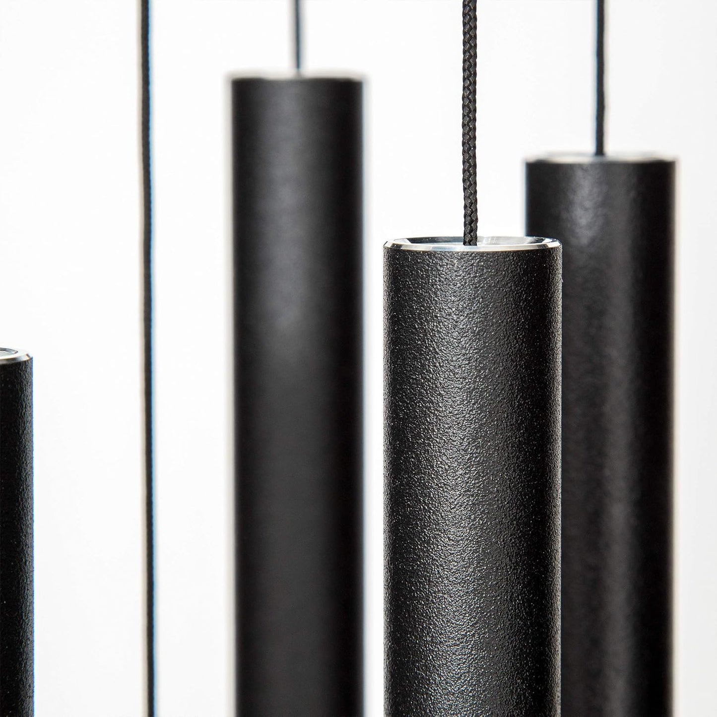 Corinthian Bells by Wind River - 30 inch Black Wind Chime for Patio, Backyard, Garden, and Outdoor Decor (Aluminum Chime) Made in The USA