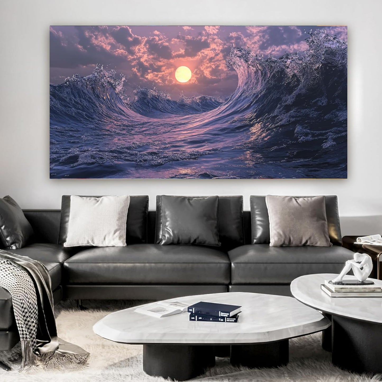Large Canvas Wall Art for Living Room Artwork for Walls Canvas Modern Art Wall Decor Nature Landscap Wall Art Decor Coastal Beach Wall Art Prints Art Work for Home Office Kitchen Wall Decor 29" X 58"