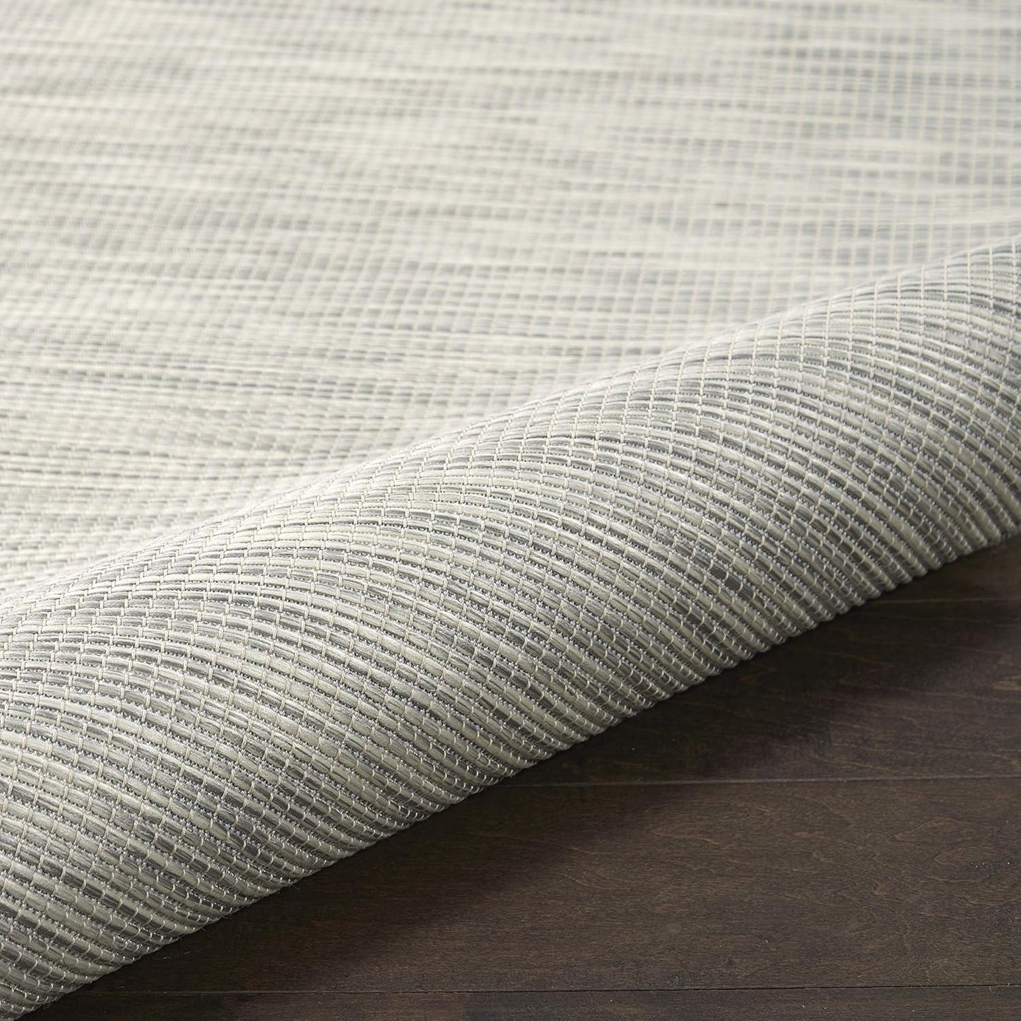 Nourison Home Positano 8' x Round Light Gray Fabric Modern Area Rug (8' Round)