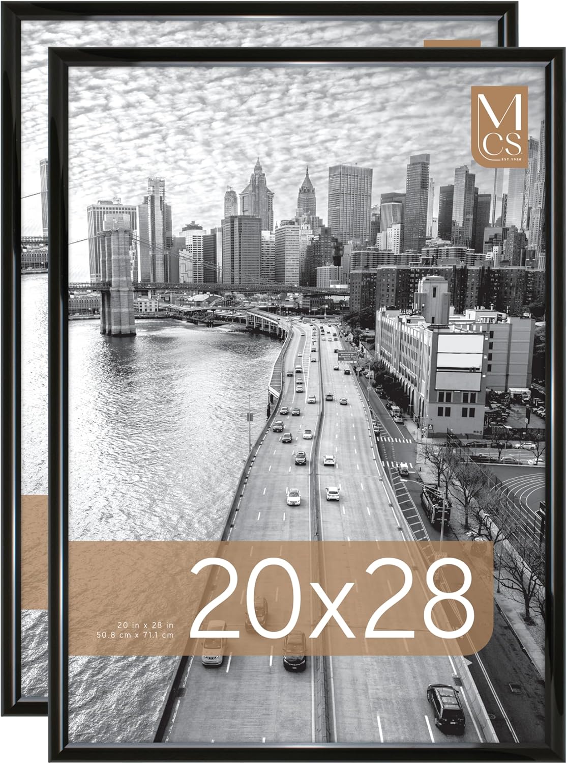 MCS Trendsetter Poster Frame, Black, 20 x 28 in, 2 pk