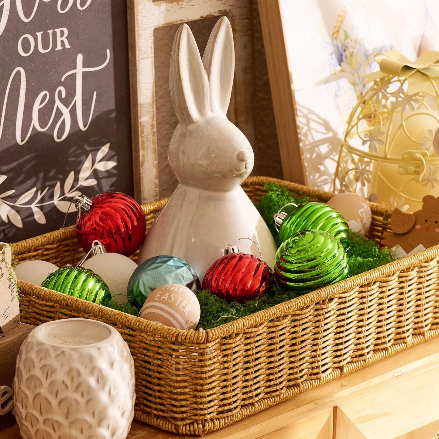 Valery Madelyn Christmas Ornaments Tree Decorations Set for Fall Halloween, 24ct Colorful Shatterproof Ball Ornaments, 2.36" Hanging Ornament Bulk for Xmas Holiday Party Decor