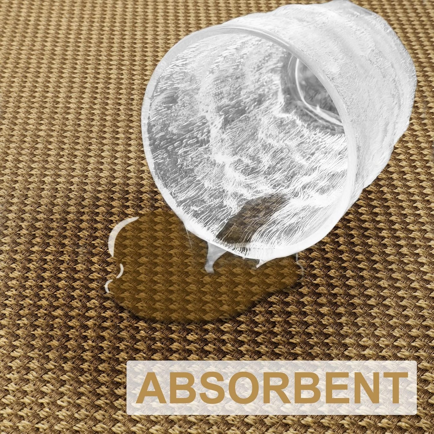 LEKEEPGO Door Mat 24"x47", Non Slip Door Mat Indoor Entrance, Rubber Backing Front Indoor Door mat Washable Absorbent Low-Profile Entryway Entry Resist Dirt Inside Door Mats, Light Brown