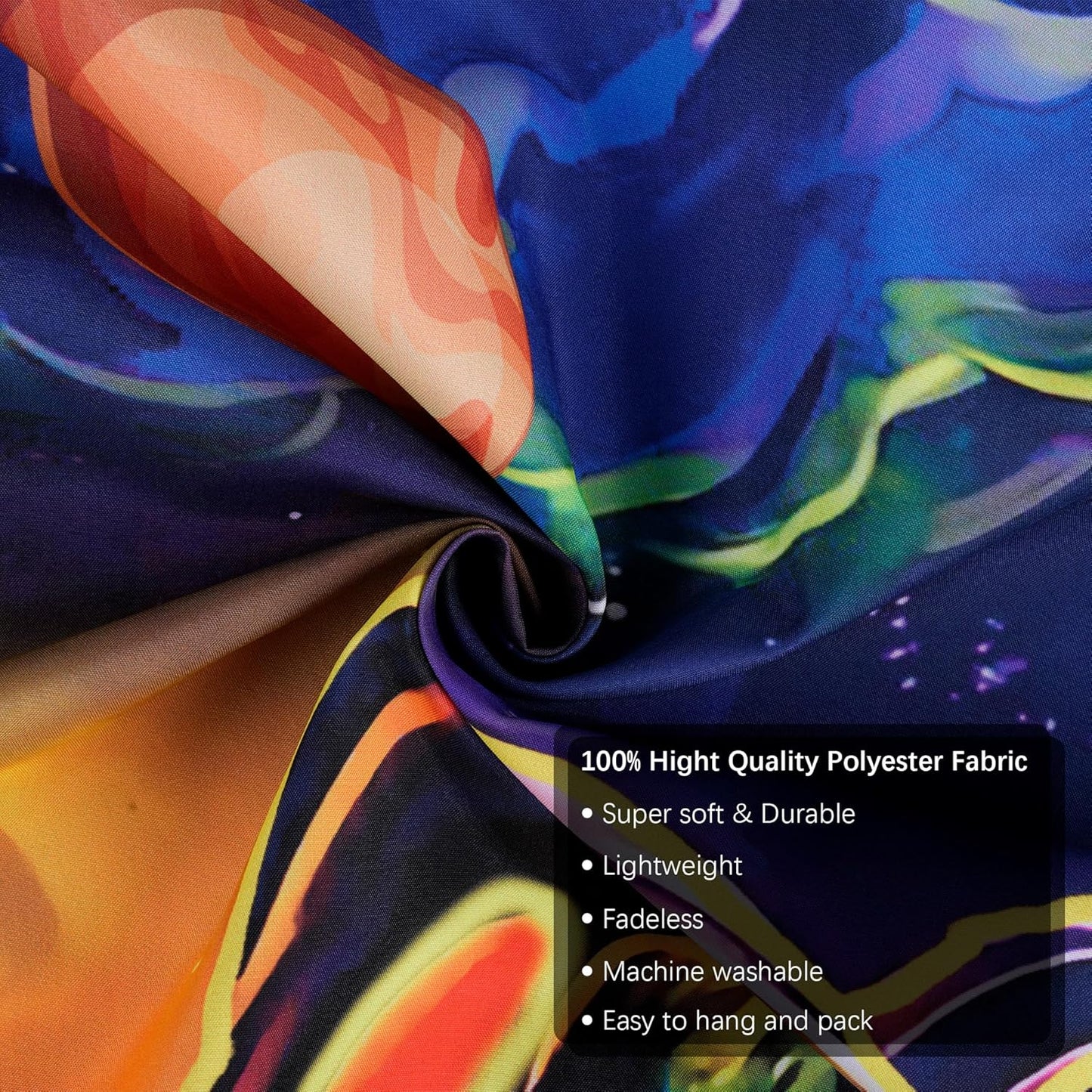 OSVINO Blacklight Alien Tapestry 79"x59" UV Reactive Alien DJing Wall Hanging Art Bedroom Decor Moon and Sun Planets Posters Wall Hanging Hippie Decor