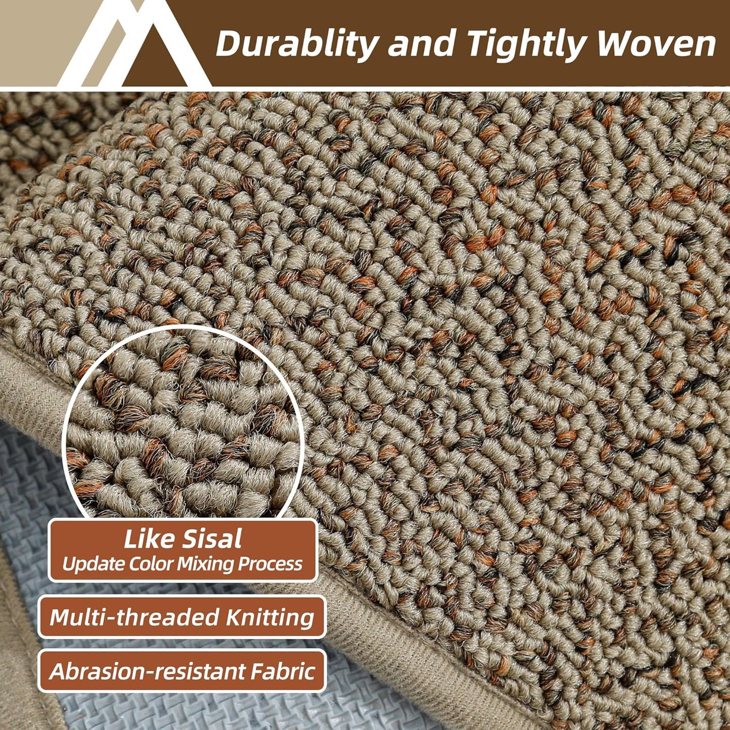 COSY HOMEER-Door-Mat 36"x60" Non Slip Absorbent Entryway Rugs Dirt Trapper Doormats Washable Entrance Mats Low Pile Welcome Floor Mat for Front Back Door and Entry Mats,Taupe