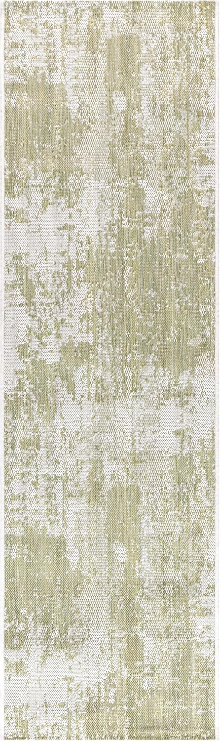 Keen Home Design Terrace Outdoor Runner Rug - 2x10 Washable Indoor/Outdoor Rug for Patio, Kitchen, Balcony, Beach, Garden, Deck and Porch, Size: 2'2"x9'11"