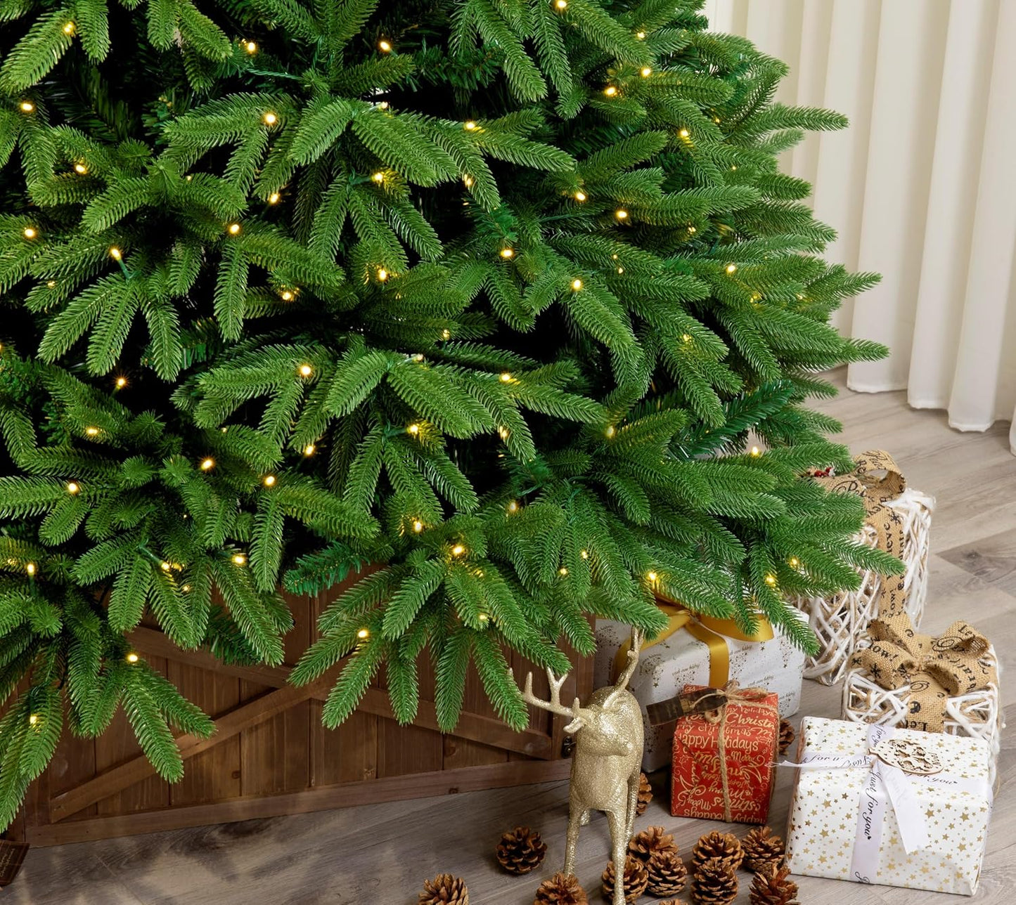 Evergreen Valley Fraser Fir Christmas Tree (6ft Pre-lit)