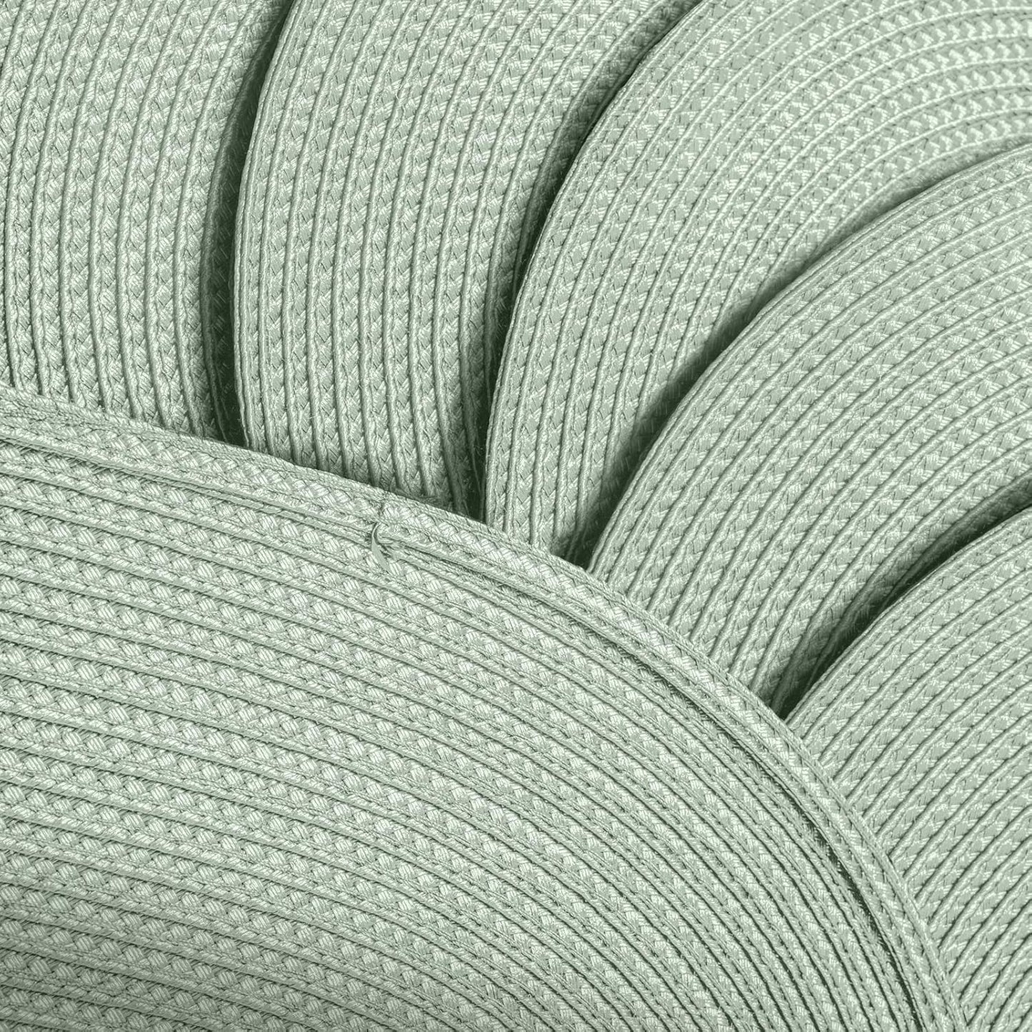 AHHFSMEI Placemats Set of 6 for Dining Table Washable Woven Vinyl Non-Slip 18x12 inches Placemat Heat-Resistant Durable Table Mats for Dining Table Easy to Clean (Sage Green, 6)