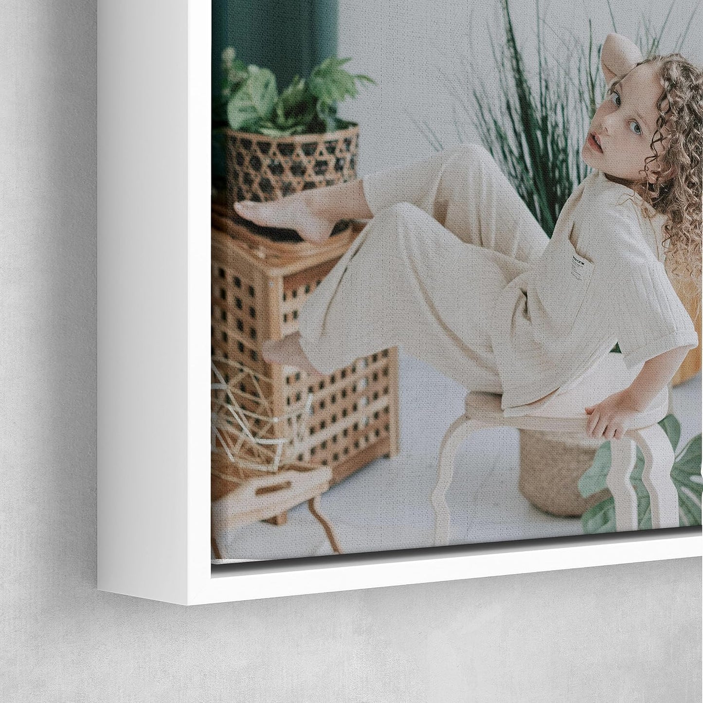 Personalized Custom Canvas Prints: Photo On Canvas (White, 12X12) Transform Your Photos into Stunning Framed Wall Art Digitally Printed Photo To Canvas Ideal for Home Decor, Gifts Keepsakes.