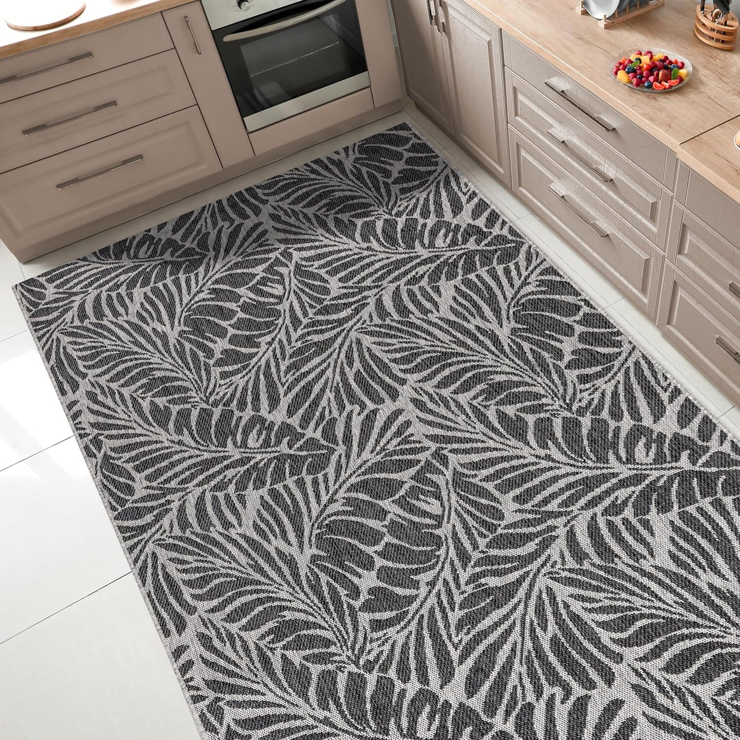 Keen Home Design Terrace Outdoor Area Rug - 12x15 Washable Indoor/Outdoor Rug for Patio, Kitchen, Balcony, Beach, Garden, Deck and Porch, Size: 12'x15'