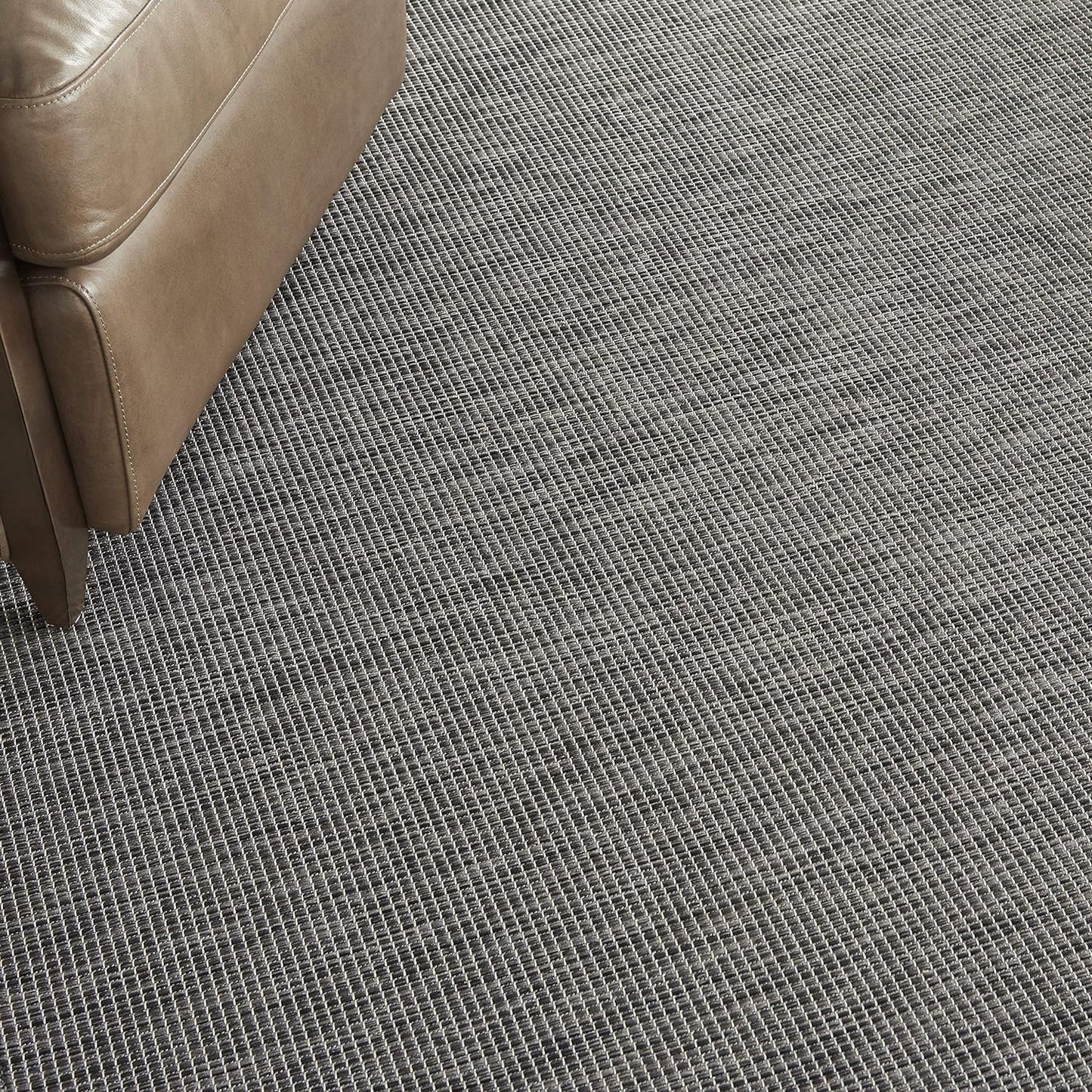 Nourison Home Positano 8' Runner Charcoal Fabric Modern Area Rug (8' Runner)